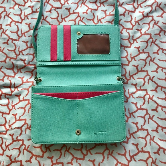 Aqua crossbody purse - Picture 3 of 5
